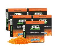 Gel Blaster 50.000 Gellets Recharge Multipacks de munitions - Conçues pour Les Gel Blasters - Boules de Gel Non Toxiques à Base d'eau, à partir de 14 Ans (Orange)