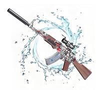 Gel Blaster Gun Jouets M416 - Pistolet à Bille en Gel d'eau Electrique Automatique - 20000 Balles et Lunettes De Protection, Ideal Plein Air, Enfant Ou Adulte, Noel Ou Anniversaire (AK 47)