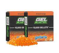 Gel Blaster - Munitions de Recharge 20 000 Gellets - Orange, Conçues pour Les Gel Blasters - Balles de Gel à Base d'eau Non Toxiques - Spécialement conçues pour Les Gel Blasters, 14 Ans+