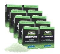 Gel Blaster Starfire 100,000 Gellets - Munitions de Recharge Officielles pour Les Gel Blasters Starfire - Balles Lumineuses UV activées dans l'obscurité, pour Les 14 Ans et Plus