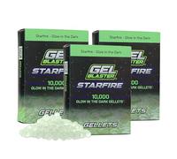 Gel Blaster Starfire 30,000 Gellets - Munitions de Recharge Officielles pour Les Gel Blasters Starfire - Balles Lumineuses UV activées dans l'obscurité, pour Les 14 Ans et Plus