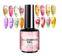 Gel Blooming Owmol Rolie - 15 Ml D'aquarelle Effet Fleur UV De Gel LED | Encre D'art D'ongle De Délais Dur Pour La Manucure De Bricolage À La Maison, Salon, École, Voyage | Voyage D'affaires Et