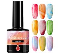 Gel Blooming pour Ongles - Gel Vernis à Ongles Dégradé,7.3 ml Liquide Anti-Tâches Clair Séchage Rapide pour Usage à Domicile, Salon, Femmes, Jeunes, Quotidien, Voyage, Mariage, Fête,