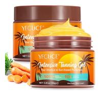 Gel Bronzant 150g, CrèMe Bronz-ante Intensive, Bronzage Rapide, Ge l Br-onzant à La Carotte, Gel Pour Le Visage Et Le Corps, Votre Raccourci Vers La Perfection EnsoleilléE