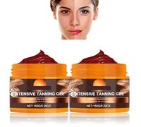 Gel bronzant intense, accélérateur de bronzage naturel, à l'huile de carotte et de coco, imperméable, crée un bronzage naturel, nourrit la peau en profondeur, convient aux cabines de bronzage