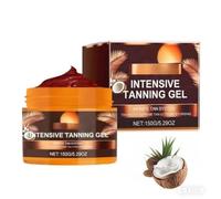 Gel bronzant intense, accélérateur de bronzage naturel, à l'huile de carotte et de coco, imperméable, crée un bronzage naturel, nourrit la peau en profondeur, convient aux cabines de bronzage