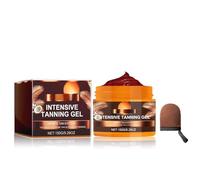 Gel bronzant intensif - Accélérateur de bronzage - Crème bronzante pour le soleil - Imperméable pour un bronzage longue durée - Bronzage rapide - Gel autobronzant pour le visage et le corps - 150 g