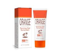 Gel bronzant orange SPF 30 - Sans huile minérale, formule baume-huile hydratante, résistante à l'eau, autobronzant sans traces, format voyage