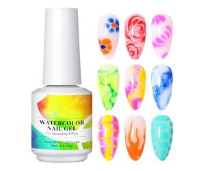 Gel Clear - 15 Ml UV LED Blossom Finish Pour La Conception Des Ongles, Vernis À Effet Auto-nivelant Avec Texture Légère, Vernis À Ongles De Voyage Compact Adapté Pour La Maison, Le Studio, L'éco