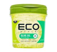 Gel coiffant à l'huile d'olive Ecostyle, tenue toute la journée, sans alcool & paraben, sans sulfate & desquamation, anti-démangeaisons, 473 ml