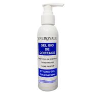 Gel Coiffant BIO Soie Royale Cure Soyeuse 150 ml Tenue longue durée non gras sans alcool sans parfum sans colorant pour tous types de cheveux Hydratant avec une brillance intense.
