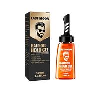 Gel coiffant pour homme avec peigne, gel de cire capillaire 2 en 1 avec peigne, gel coiffant durable moelleux pour homme à construction rapide, gel coiffant hydratant durable