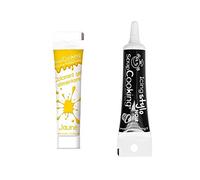 Gel colorant alimentaire jaune 20 g + Stylo de glaçage noir