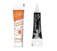 Gel colorant alimentaire orange 20 g + Stylo glaçage noir