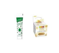 Gel colorant alimentaire vert + paillettes dorées Scrapcooking