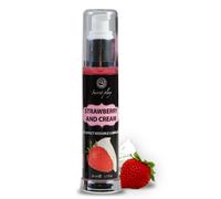 Gel comestible secretplay fraises et crème 2-1 effet de chaleur 50ml