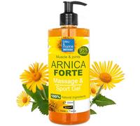Gel concentré d'Arnica FORTE 100% Gel BIO Arnica issue de l'Agriculture Biologique Gel de Massage pour les Muscles et les Articulations Hydratant pour la Peau 500 ml