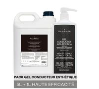 Gel conducteur professionnel Valquer 5l+1l visage et corps pour radiofréquence ultrasons électrostimulation IPL laser