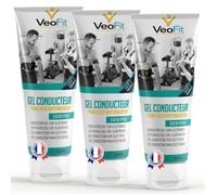 Gel Conducteur - VEOFIT - 3 Gels 250mL - Eucalyptus - Made in France - Electrostimulation