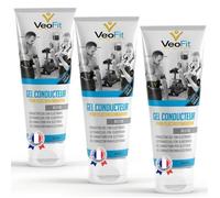 Gel ConducteurVEOFIT pour Ceinture Abdominale d’Electrostimulation, Electrodes, EMS, TENS, Pads - 3*250ml