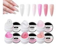 Gel Constructeur d'Ongles 6 Couleurs Solides pour Extension de Manucure et