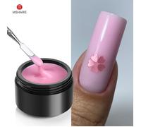 Gel constructeur ongles - YSFMODE - 50ml - Ombre rose - Auto-nivelant - Sans TPO