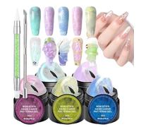 Gel constructeur pour ongles 5 pièces : extenseur solide non collant pour