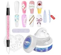 Gel Constructeur pour Ongles | Colle pour Modelage des Ongles | Non Collante, Pâte à Modeler pour Extension Mains,Convient aussi bien au salon qu'à la pratique à domicile, aux débutants, comme aux exp