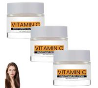 Gel-crème éclaircissant à la vitamine C, hydratant pour le visage à la vitamine C, anti-rides et anti-âge, nourrissant doux, raffermissant et hydratant, lisse les ridules (3pcs)