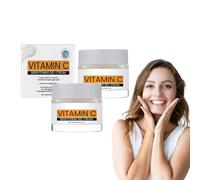 Gel-crème visage à la vitamine C et au collagène - Hydratant éclaircissant pour le visage, soin anti-taches brunes, boost d'éclat pour les peaux ternes, texture gel sans huile, 50ml (2 boîtes)