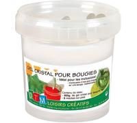 Gel cristal pour bougie - GRAINE CRÉATIVE - 800g - Multicolore - 8 mèches incluses - Longue combustion