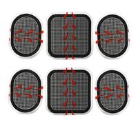 Gel d’électrode Tampons de remplacement Électrodes de coussinets corporels Coussinets en gel à trois couches Compatible avec Slendertone Abdominal Toning Ceintures (6 Pack)