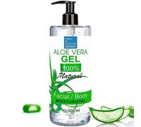 Gel d'Aloe Vera 100% Naturel | Hydratant Profond Visage et Corps | Anti-Âge et Anti-Rides | Après Soleil et Rasage | Masque Cheveux Secs, 500 ml