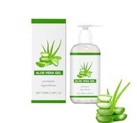 Gel d'aloe vera 100 % pur - 100 ml - Gel d'aloe vera bio pour le visage, crème hydratante naturelle, apaisante et nourrissante, après-soleil, soin hydratant quotidien (1)
