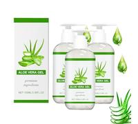 Gel d'aloe vera 100 % pur - 100 ml - Gel d'aloe vera bio pour le visage, crème hydratante naturelle, apaisante et nourrissante - Après-soleil - Rafraîchit, apaise et régénère les peaux exposées au