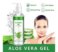 Gel d'aloe vera 100 % pur - Pour le visage, les cheveux, le corps - Crème hydratante naturelle, apaisante et nourrissante - Cosmétique naturel idéal pour les peaux sèches et abîmées et les coups de