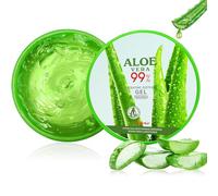 Gel d'aloe vera 300 ml - Gel d'aloe vera bio - Idéal pour réparer les coups de soleil, les peaux sensibles sèches et abîmées - Pour le visage, les cheveux et le corps