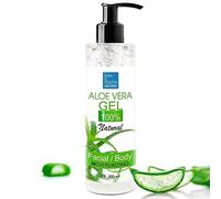 Gel d'Aloe Vera Pur, 100% Naturel, Soin Visage Anti-Âge,Hydratant, Réparateur, Corps et Cheveux, Après-Soleil et Épilation, Transparent, Culture Bio 200 ml