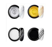 Gel d'araignée 4 couleurs pour Nail Art, peinture élastique, dessin, trempage de vernis UV LED, Nail Art DIY, peinture en gel, décoration