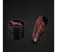 Gel D'araignée Disco De Couleur Unie/Lumineuse/Brillante, 21 Couleurs De Tréfilage Pour Nail Art Pour Tirer La Ligne, Nouveau Gel Matriciel Amélioré (Gel D'araignée De Scintillant, Dsp01#Rouge)