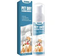 Gel de bain mousse de lavage à sec pour animaux de compagnie, nettoyant sans eau pour éliminer les odeurs et adoucir le pelage des chatons et des chiots. Cet ensemble de mousse de lavage à sec pour an