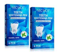 Gel de blanchiment des dents Stylo de blanchiment des dents blanches Teeth Whitening Blanchiment Pen, 2x 6 PCS