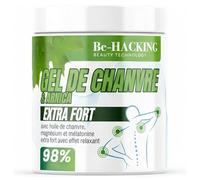Gel de Chanvre Creme Corps 550ml Extra Strong Baume Relaxant à l'Huile Chanvre, Arnica Gel, Griffe du Diable Magnésium et Mélatonine, Effet Défatiguant, Huile d'Arnica Made in Italy Be-HACKING