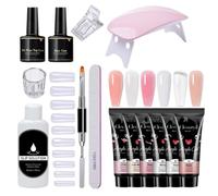 Gel De Colle À Ongles 6 Couleurs, Outils De Conception Extra Forts, Bases D