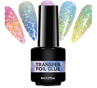 Gel De Colle Pour Ongles - Lampe UV Nécessaire, 8 Ml De Colle Pour D'adhérence | Pour Les Femmes Manucure Bricolage Amateurs Maison Salon Ongles Autocollants Design Adhésif Décoration Requis