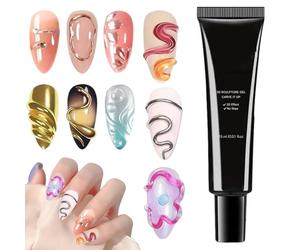 Gel de constructeur pour ongles - Pâte de manucure pour sculptures 3D, gel multifonction long fonctionnel | Extension créative pour ongles de style salon faire -da -te, décoration profession