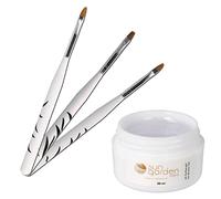 Gel de Construction Classic Transparent 30 ml avec 3 Brosses à Ongles