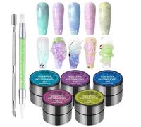 Gel de construction d'ongles - Ensemble de construction d'extensions solides cinq pièces pour la sculpture | Formulation manuelle antiadhésive avec texture flexible, application facile à contrôler