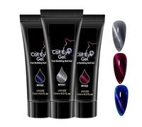 Gel De Construction - Gel D'extension D'ongles 3 Couleurs | 15 Ml, Paillettes, Renforcement, Design Artistique, Longue Tenue, Séchage Rapide, Pour Femmes, Jeunes Filles, Professionnelles, Salons De Ma
