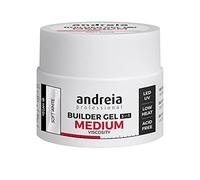 Gel de Construction pour Ongles Andreia Professional - Viscosité Moyenne, Parfait comme Base et Top Coat, Kit Art d'Ongles LED & UV, Produit Vegan et Neutre en Carbone, Blanc Doux, 44gr